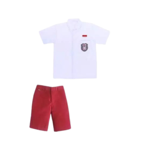 Seragam merah putih SD pria 1 set